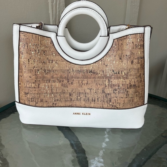 Anne Klein Handbags - Anne Kline White  Leather Purse